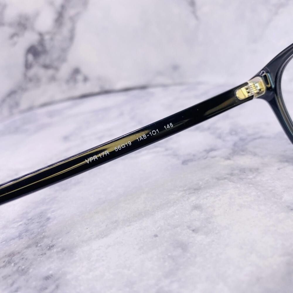 Prada Eyeglasses Frames VPR 17R 1AB-1O1 56 [] 19 145 Black Authentic - Picture 4 of 9